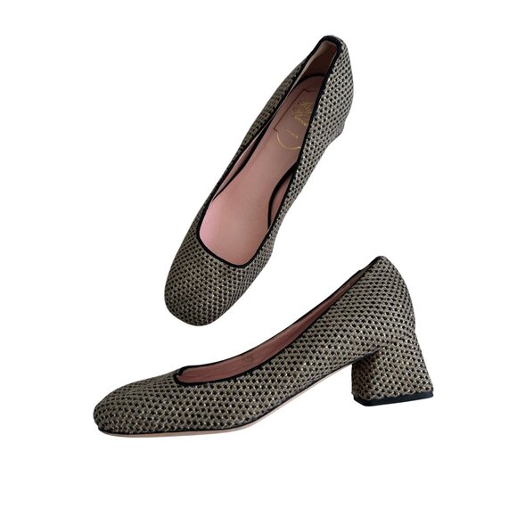 ROGER VIVIER Boucle Block Kitten Heels Size 37 - Picture 5 of 12